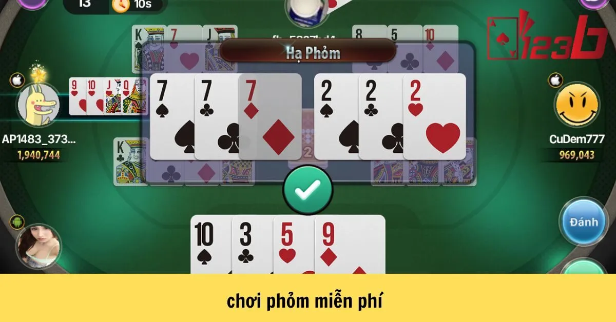 chơi phỏm miễn phí